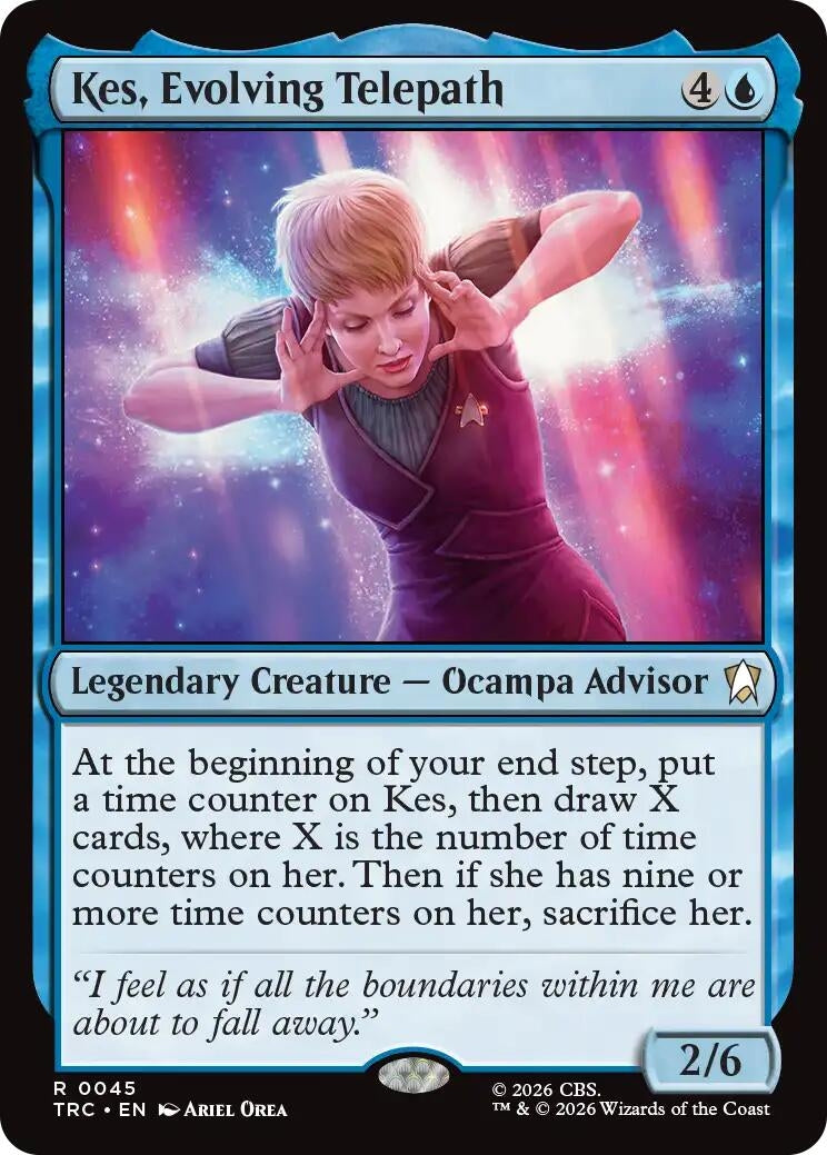 Image for Kes, Evolving Telepath (Commander: Star Trek) (45) (TRC) - Magic: The Gathering