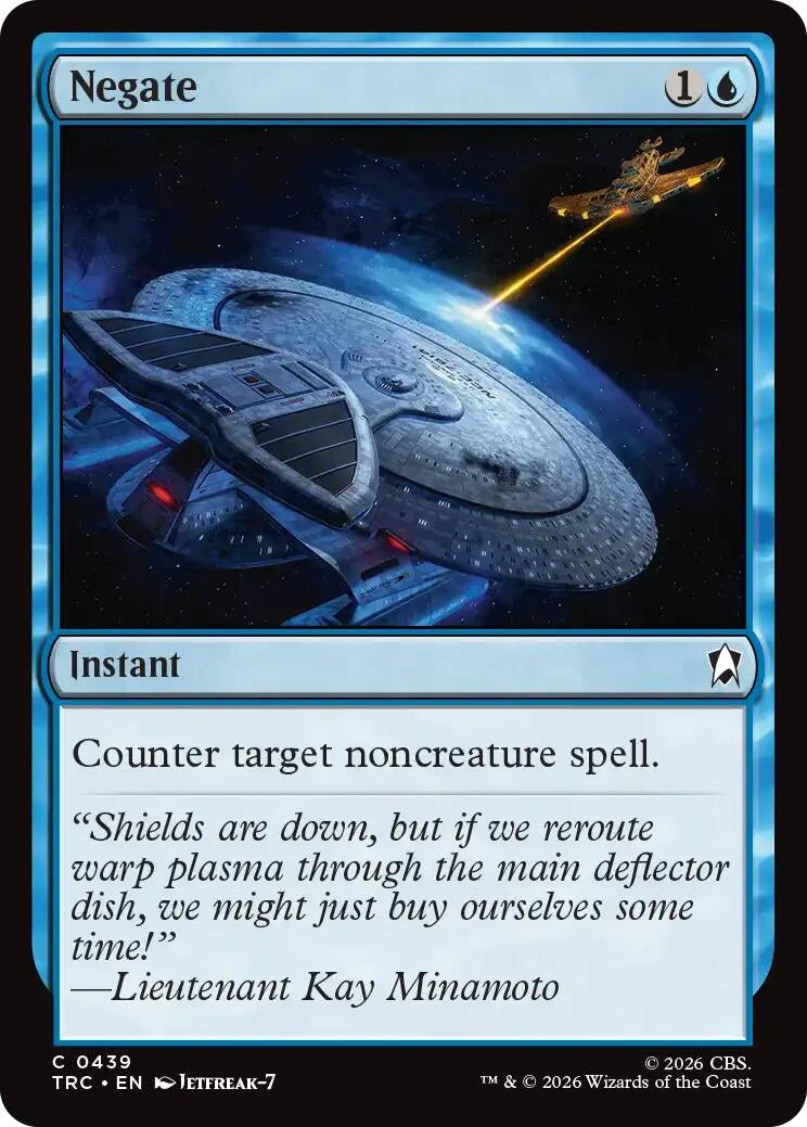Image for Negate (Commander: Star Trek) (439) (TRC) - Magic: The Gathering