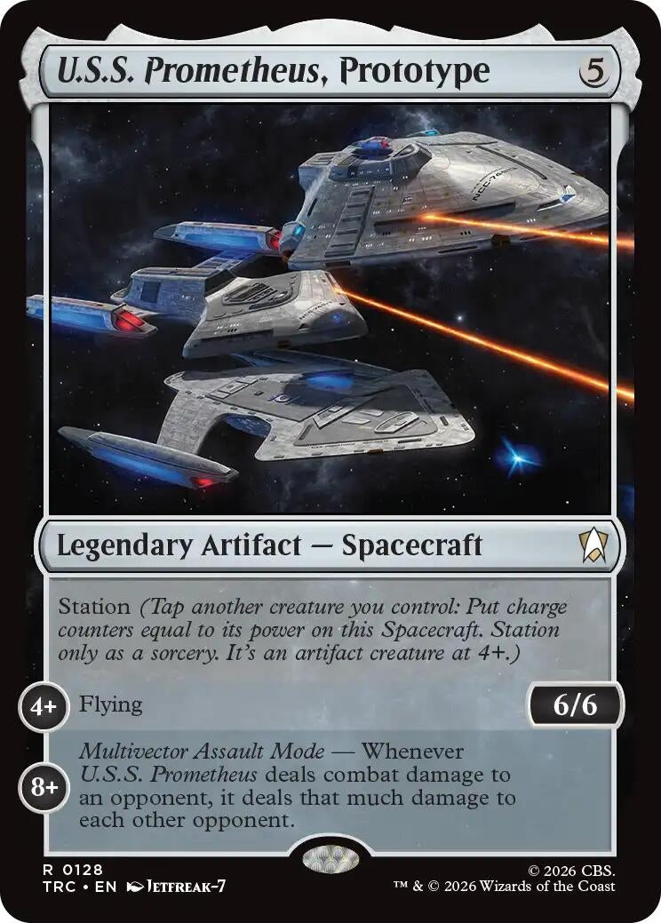 Image for U.S.S. Prometheus, Prototype (Surge Foil) (Commander: Star Trek) (128) (TRC) - Magic: The Gathering