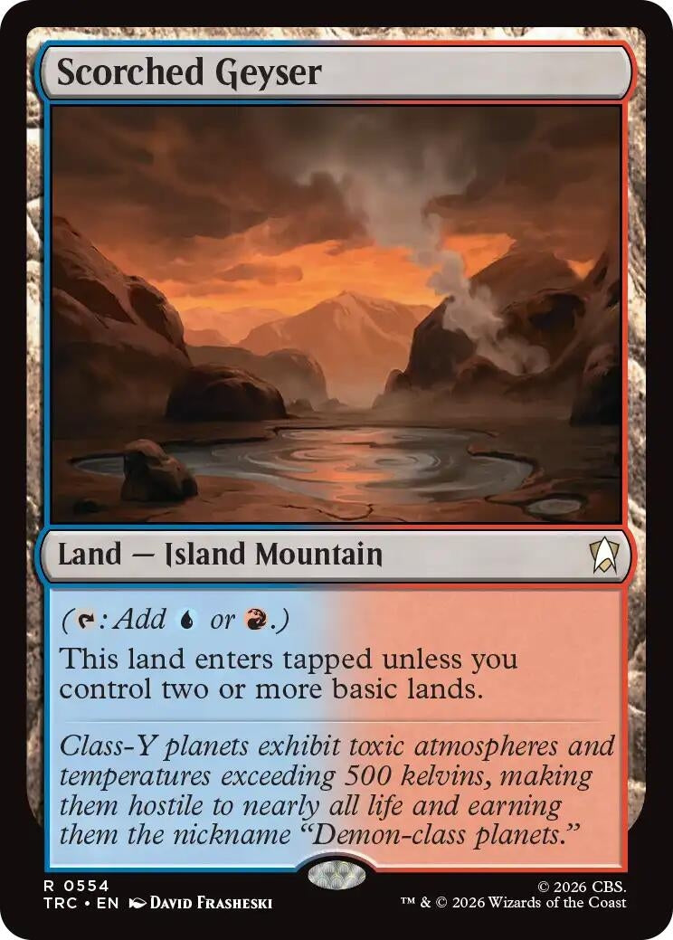 Image for Scorched Geyser (Surge Foil) (Commander: Star Trek) (554) (TRC) - Magic: The Gathering