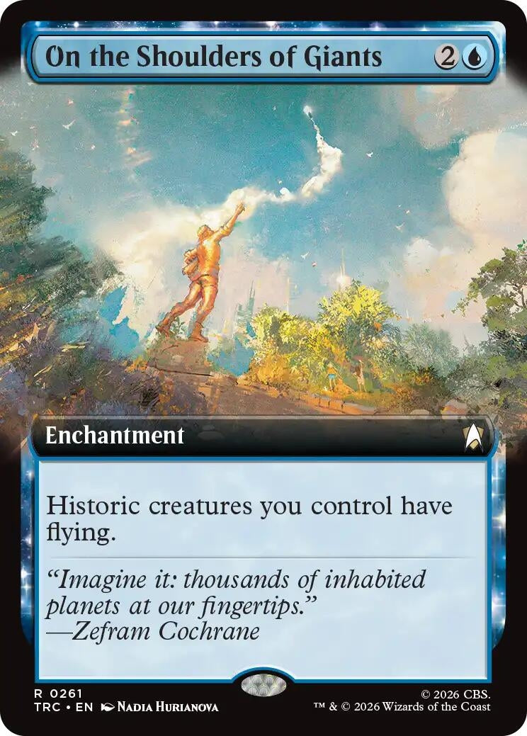 Image for On the Shoulders of Giants (Extended Art) (Commander: Star Trek) (261) (TRC) - Magic: The Gathering