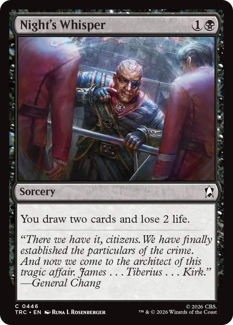 Image for Night's Whisper (Commander: Star Trek) (TRC) - Magic: The Gathering