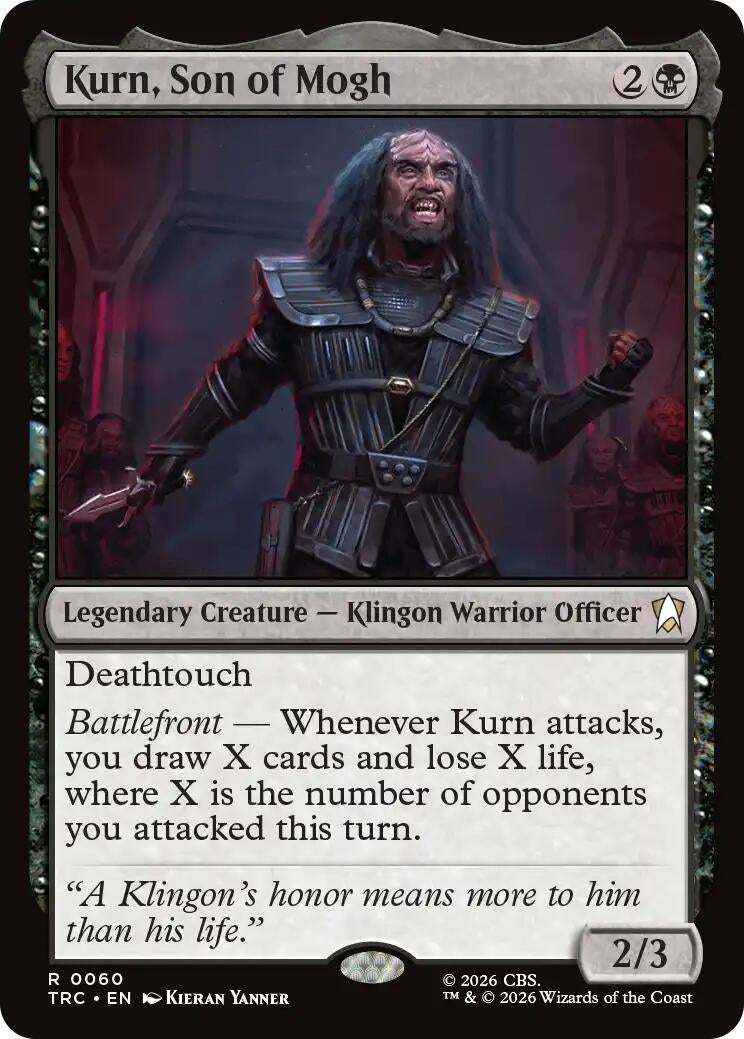 Image for Kurn, Son of Mogh (Surge Foil) (Commander: Star Trek) (TRC) - Magic: The Gathering