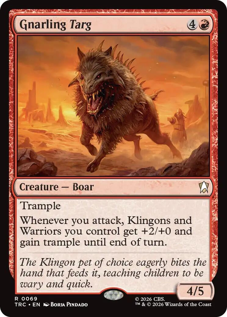 Image for Gnarling Targ (Commander: Star Trek) (TRC) - Magic: The Gathering