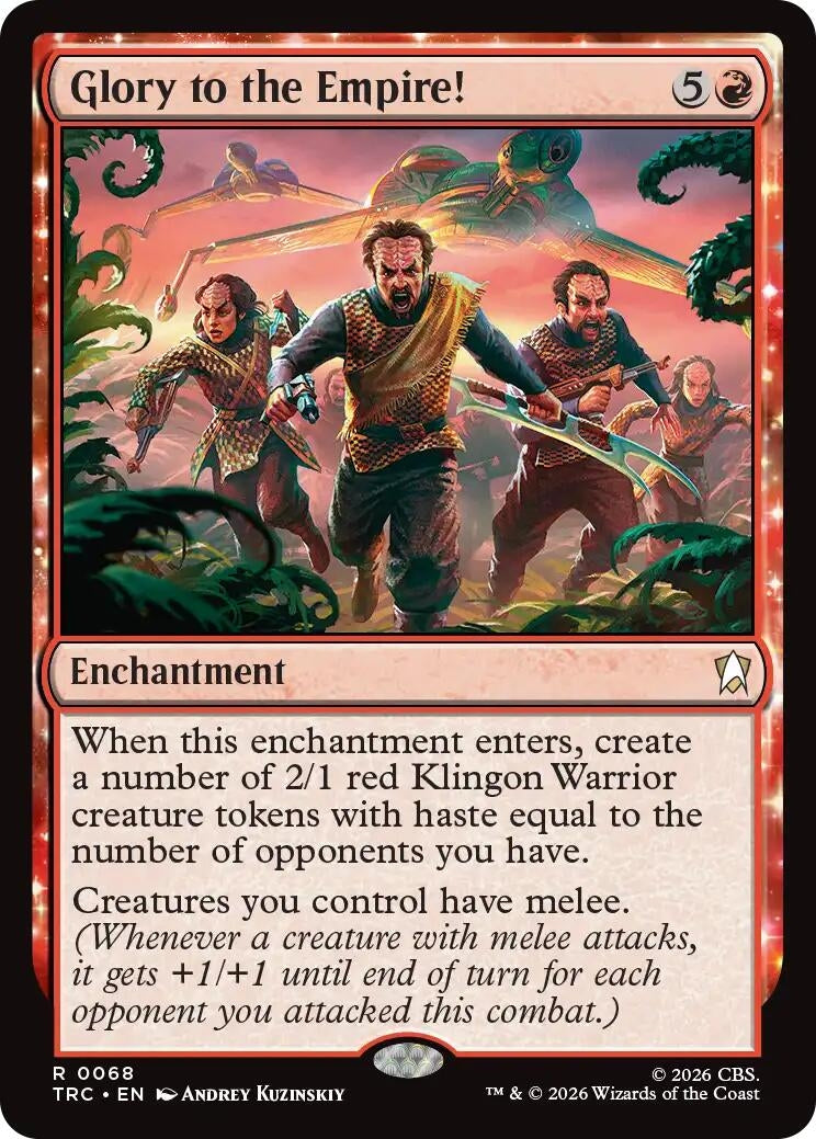 Image for Glory to the Empire! (Surge Foil) (Commander: Star Trek) (TRC) - Magic: The Gathering