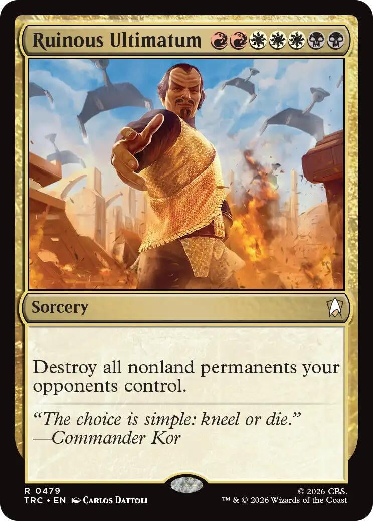 Image for Ruinous Ultimatum (Surge Foil) (Commander: Star Trek) (TRC) - Magic: The Gathering