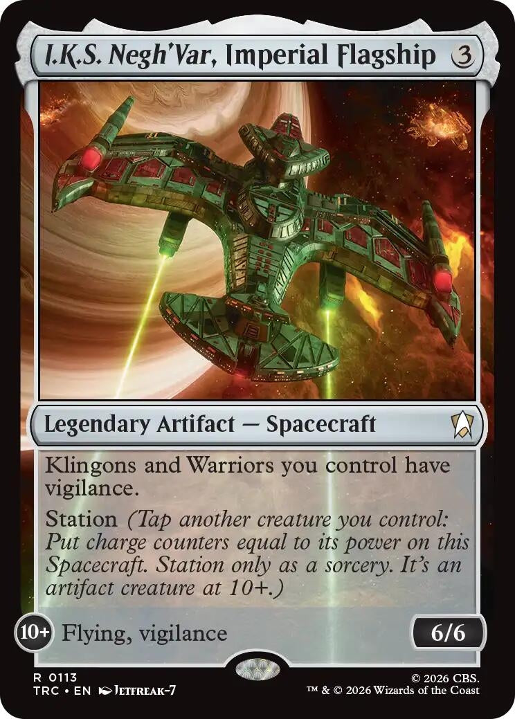 Image for I.K.S. Negh'Var, Imperial Flagship (Commander: Star Trek) (TRC) - Magic: The Gathering