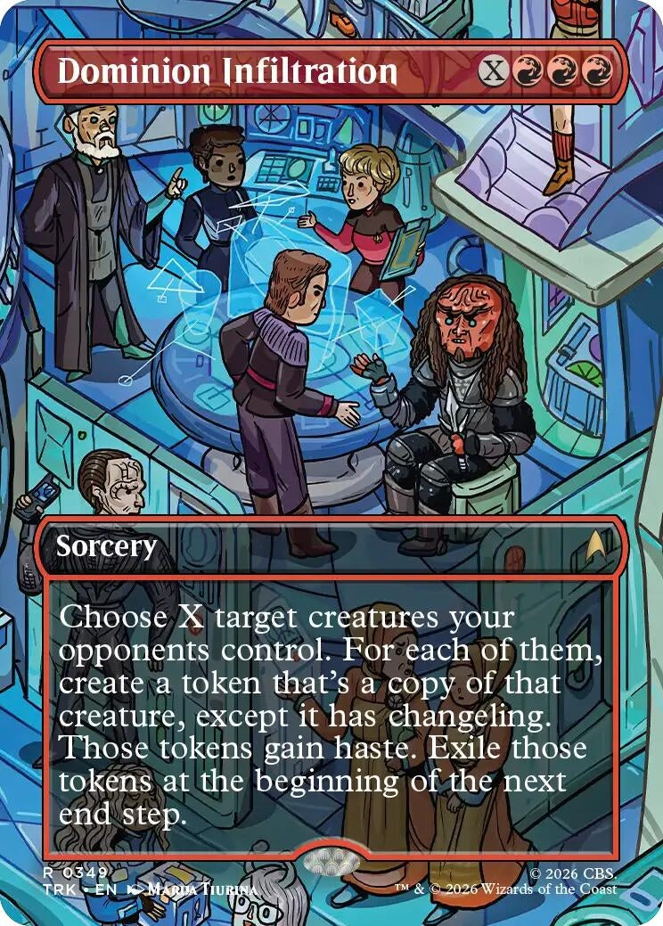Image for Dominion Infiltration (Borderless) (Star Trek) (349) (TRK) - Magic: The Gathering