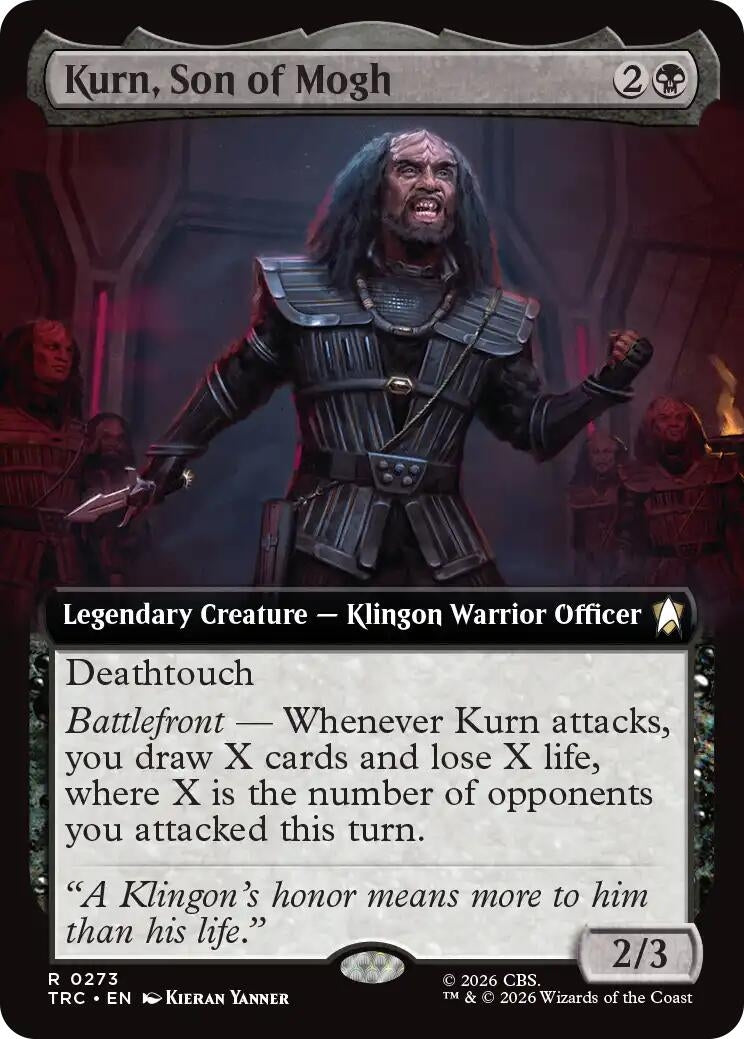 Image for Kurn, Son of Mogh (Extended Art) (Commander: Star Trek) (273) (TRC) - Magic: The Gathering