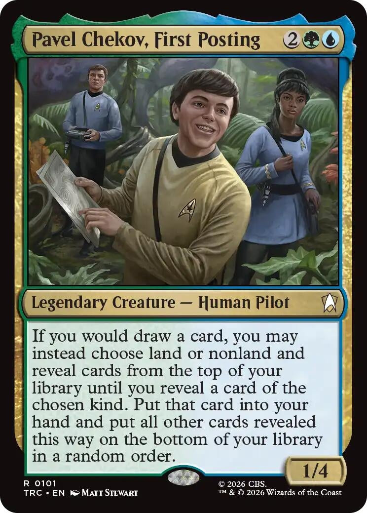 Image for Pavel Chekov, First Posting (Commander: Star Trek) (101) (TRC) - Magic: The Gathering