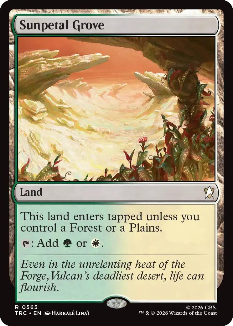 Image for Sunpetal Grove (Commander: Star Trek) (565) (TRC) - Magic: The Gathering