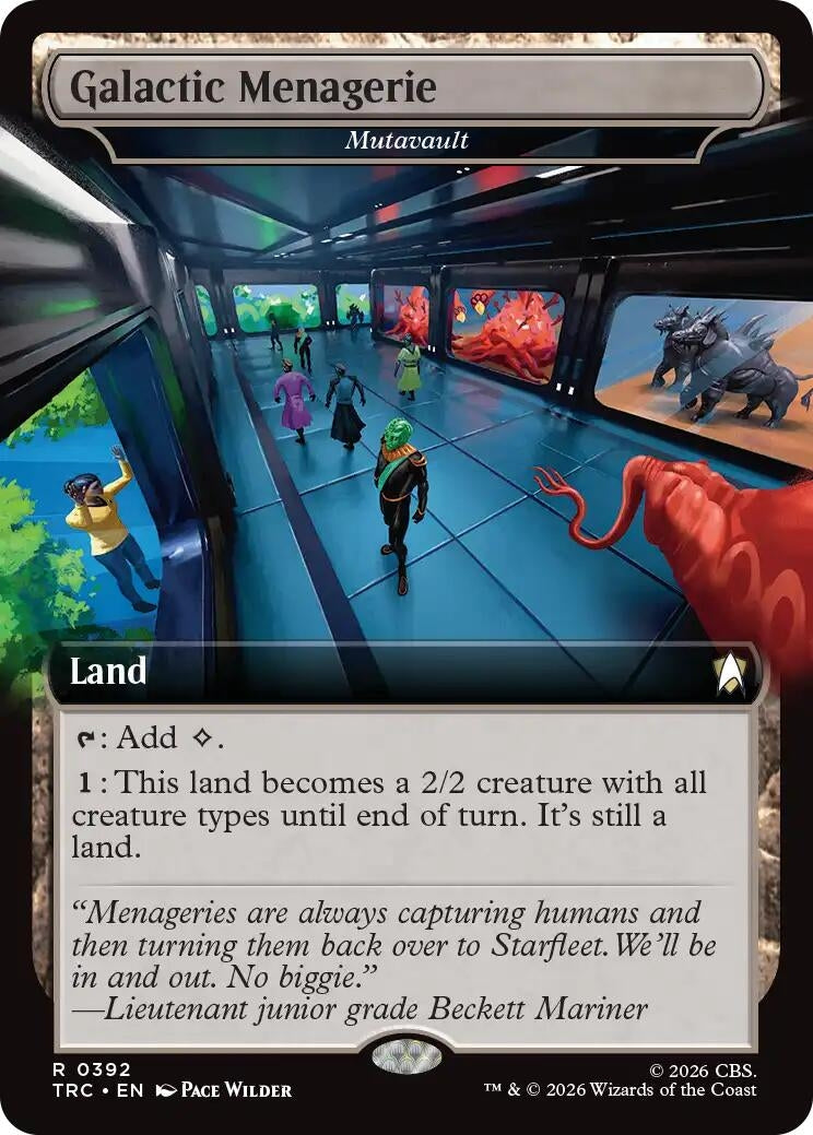 Image for Galactic Menagerie - Mutavault (Extended Art) (Commander: Star Trek) (392) (TRC) - Magic: The Gathering