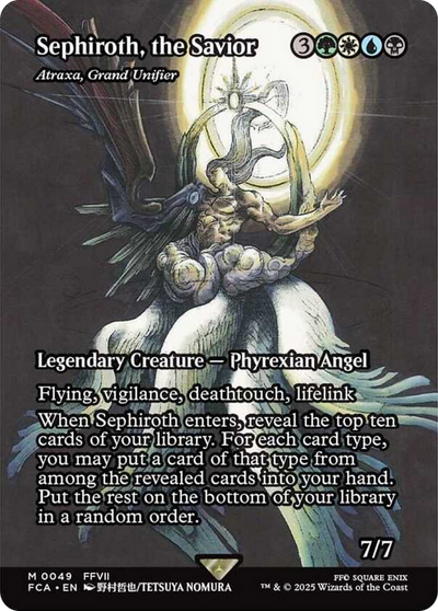 Sephiroth, the Savior - Atraxa, Grand Unifier (Showcase) [FINAL FANTASY : Through the Ages]