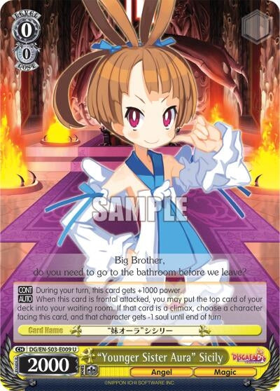 "Younger Sister Aura" Sicily (DG/EN-S03-E009 U) [Disgaea]