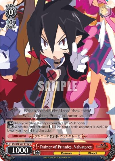 Trainer of Prinnies, Valvatorez (DG/EN-S03-E102 U) [Disgaea]
