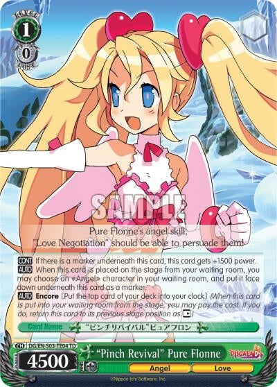 "Pinch Revival" Pure Flonne (DG/EN-S03-TE04 TD) [Disgaea]