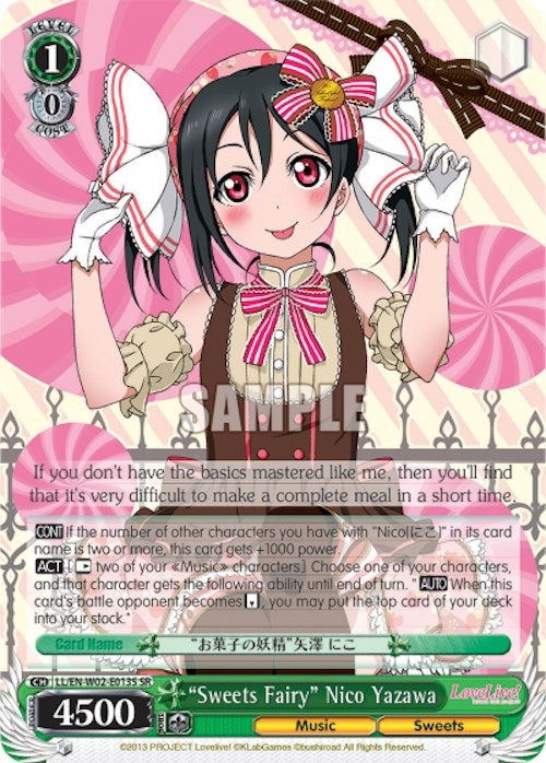 "Sweets Fairy" Nico Yazawa (LL/EN-W02-E013S SR) [Love Live! DX Vol.2]
