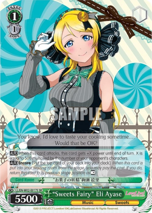 "Sweets Fairy" Eli Ayase (LL/EN-W02-E017S SR) [Love Live! DX Vol.2]