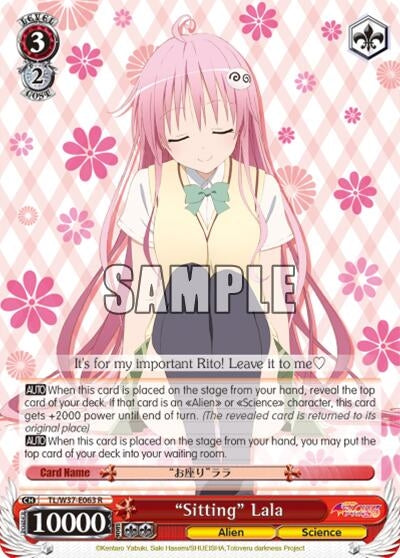 "Sitting" Lala (TL/W37-E063 R) [To Loveru Darkness 2nd]