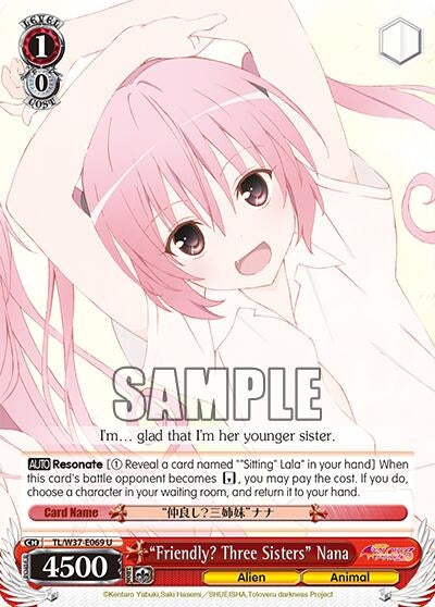 "Friendly? Three Sisters" Nana (TL/W37-E069 U) [To Loveru Darkness 2nd]