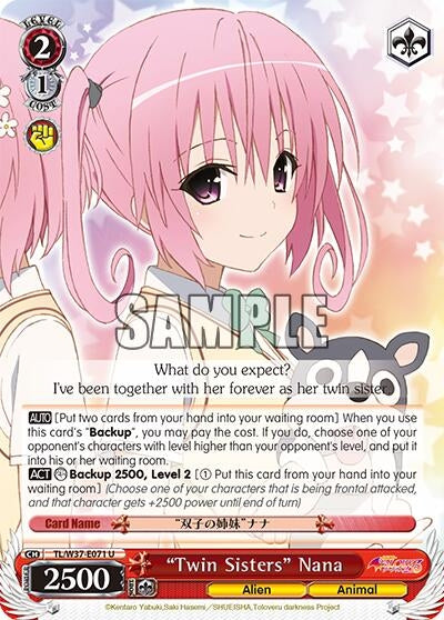 "Twin Sisters" Nana (TL/W37-E071 U) [To Loveru Darkness 2nd]