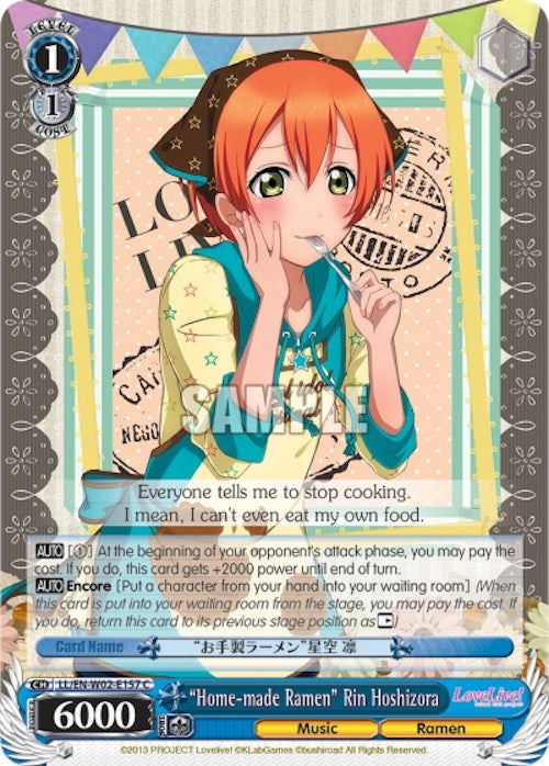 "Home-made Ramen" Rin Hoshizora (LL/EN-W02-E157 C) [Love Live! DX Vol.2]