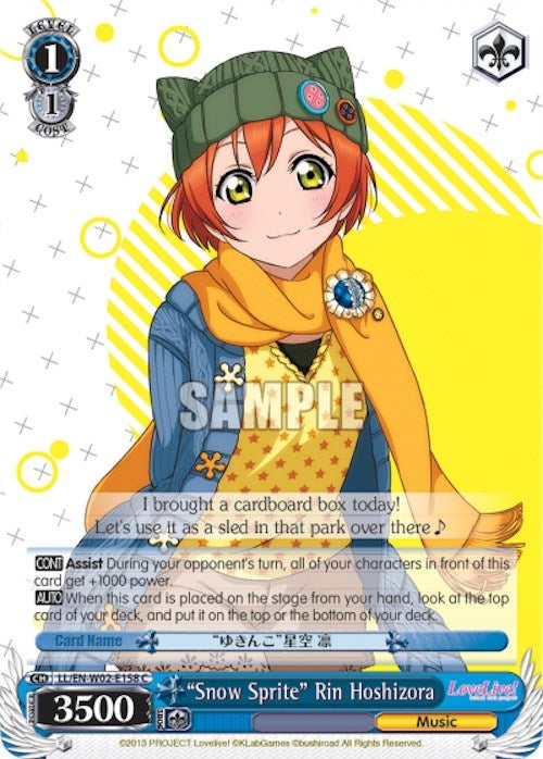 "Snow Sprite" Rin Hoshizora (LL/EN-W02-E158 C) [Love Live! DX Vol.2]