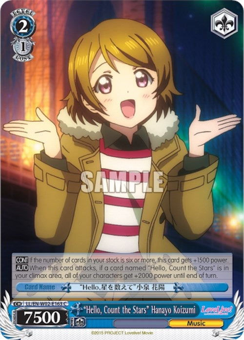 "Hello, Count the Stars" Hanayo Koizumi (LL/EN-W02-E163 C) [Love Live! DX Vol.2]