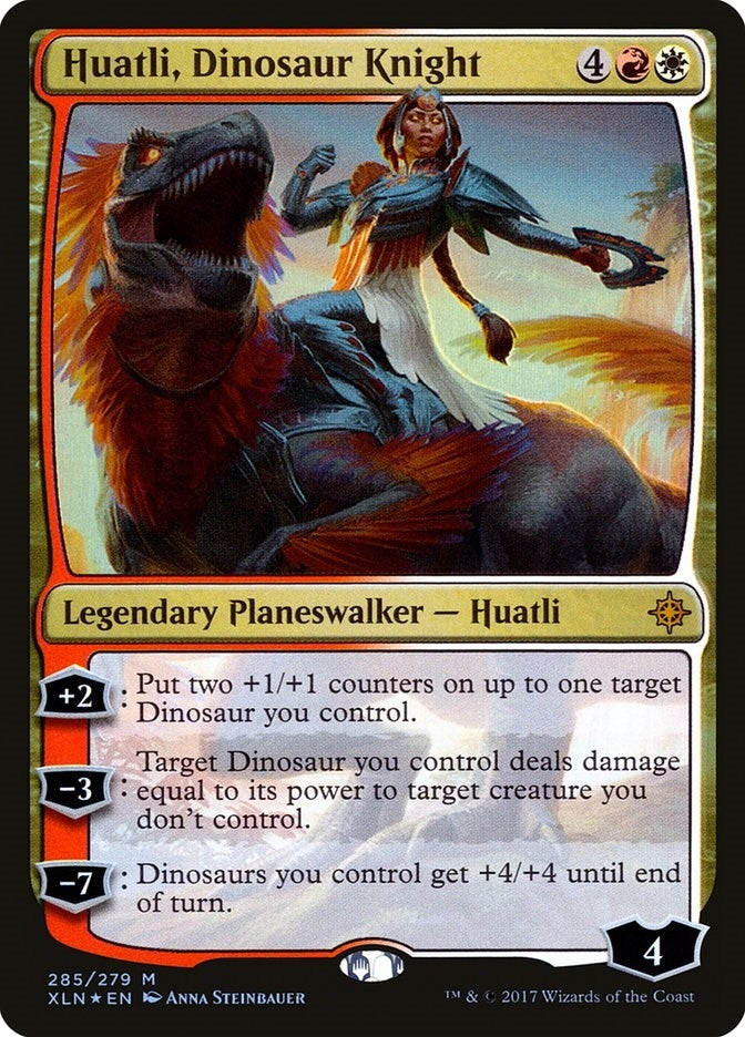 Huatli, Dinosaur Knight (Ixalan) (285)