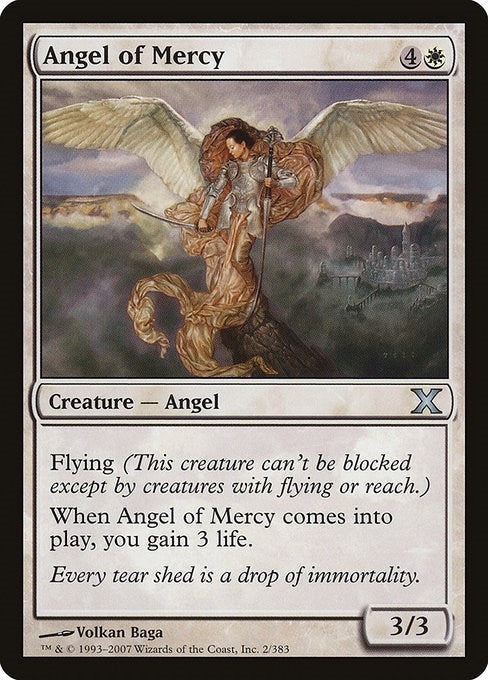 Image for Angel of Mercy (10th Edition) (2) (10E) - Magic: The Gathering