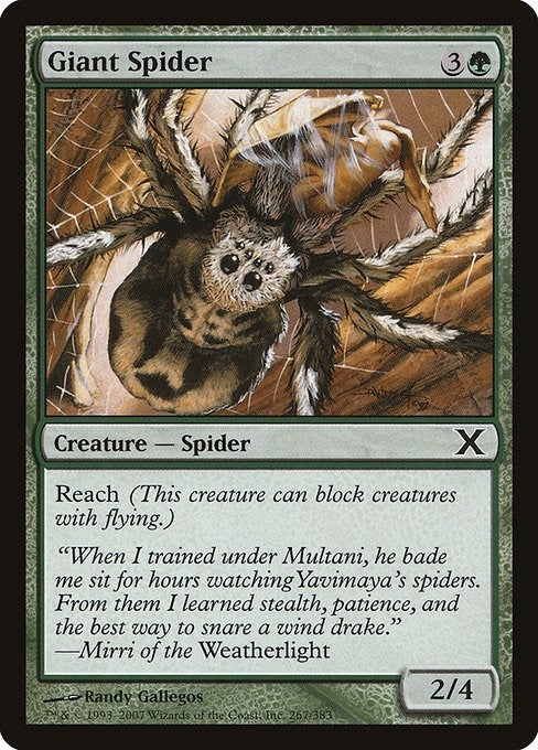 Image for Giant Spider (10th Edition) (267) (10E) - Magic: The Gathering