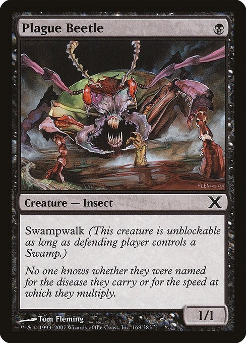 Image for Plague Beetle (10th Edition) (168) (10E) - Magic: The Gathering