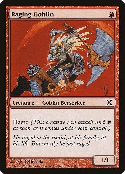 Image for Raging Goblin (10th Edition) (224) (10E) - Magic: The Gathering
