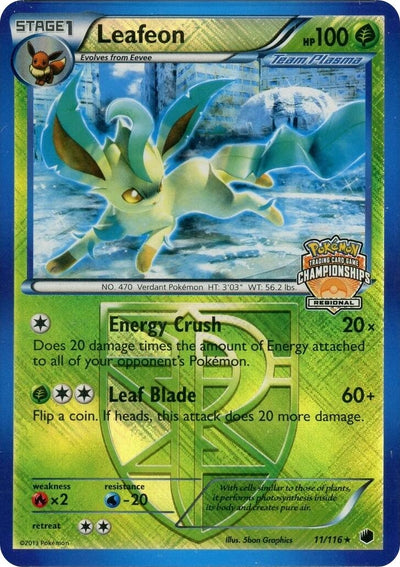 Leafeon - 11/116 (Regional Championship Promo) (League & Championship Cards) (11)