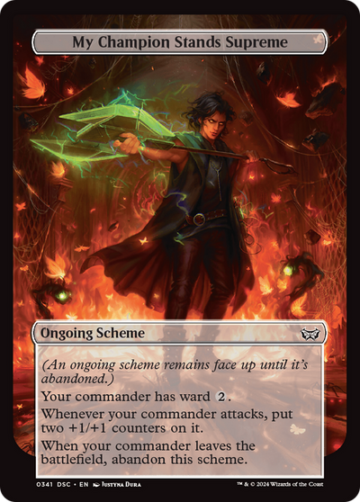 My Champion Stands Supreme (Full Art) [Duskmourn: Archenemy]