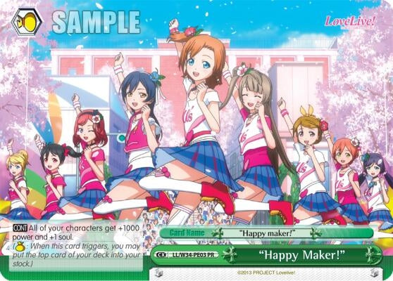 "Happy Maker!" (LL/W34-PE03 PR) (Promo) [Love Live! Vol. 2]