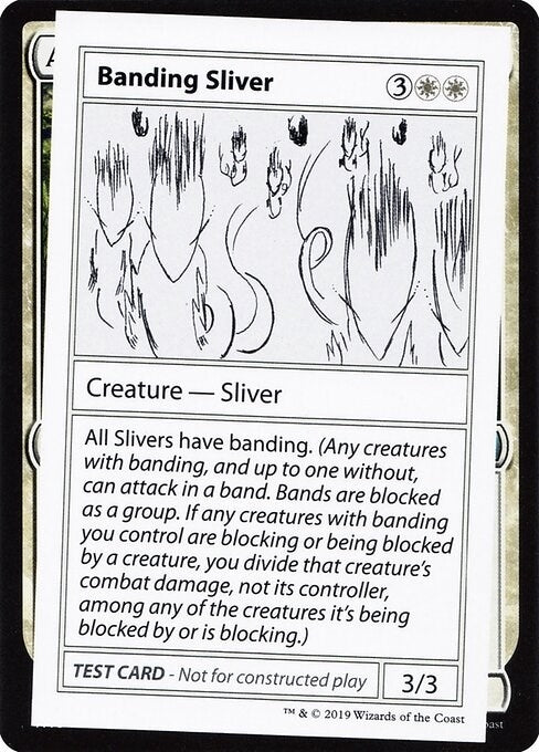 Banding Sliver (2021 Edition) [Mystery Booster Playtest Cards]