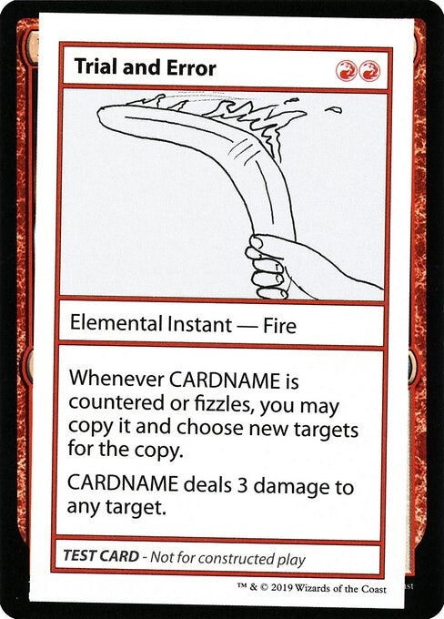 Trial and Error (2021 Edition) [Mystery Booster Playtest Cards]