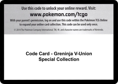 Code Card - Greninja V-UNION Special Collection (SWSH07: Evolving Skies)