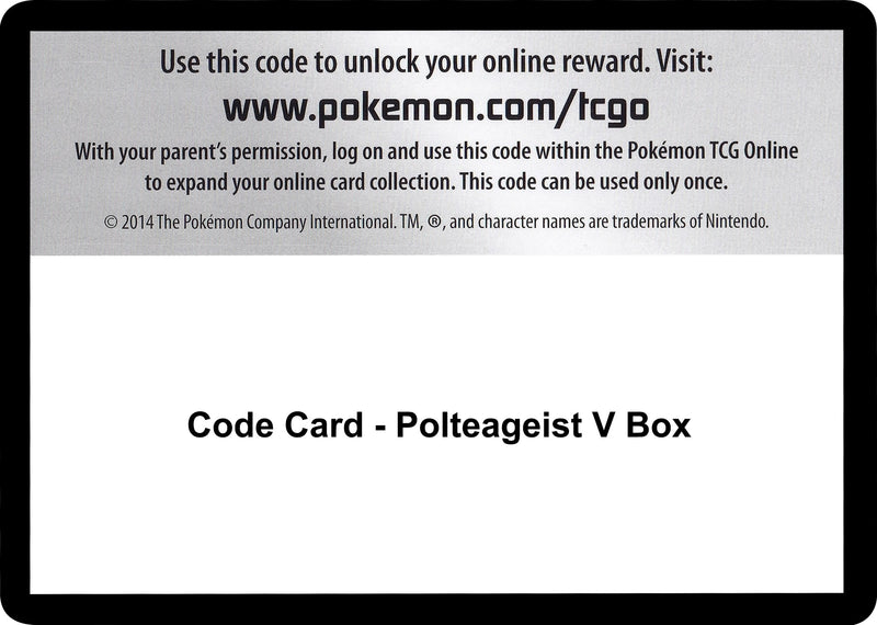 Image for Code Card - Polteageist V Box (SWSH02: Rebel Clash) - Pokemon