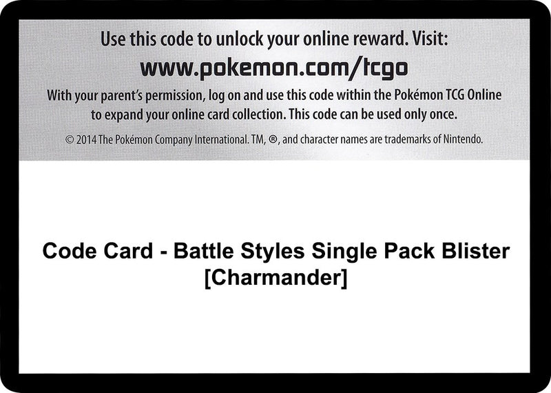 Image for Code Card - Battle Styles Single Pack Blister [Charmander] (SWSH05: Battle Styles) - Pokemon