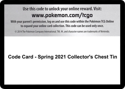 Code Card - Spring 2021 Collector's Chest Tin (SWSH05: Battle Styles)