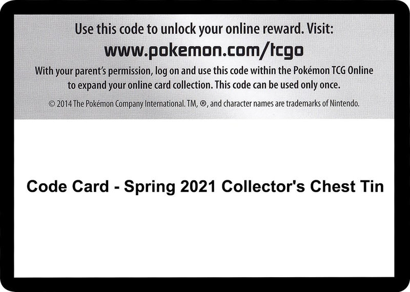 Image for Code Card - Spring 2021 Collector's Chest Tin (SWSH05: Battle Styles) - Pokemon