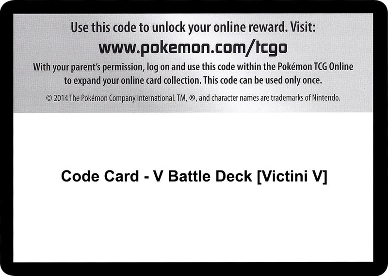 Image for Code Card - V Battle Deck [Victini V] - Pokemon