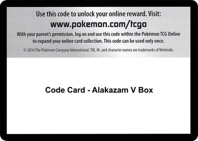 Code Card - Alakazam V Box (SWSH04: Vivid Voltage)