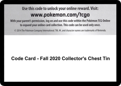 Code Card - Fall 2020 Collector's Chest Tin (SWSH04: Vivid Voltage)