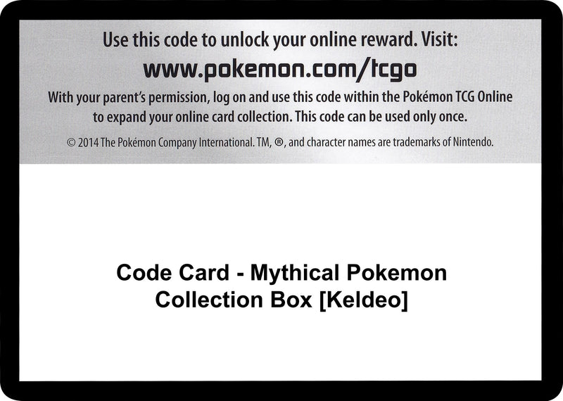 Image for Code Card - Mythical Pokemon Collection Box [Keldeo] - Pokemon
