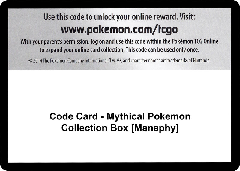 Image for Code Card - Mythical Pokemon Collection Box [Manaphy] - Pokemon