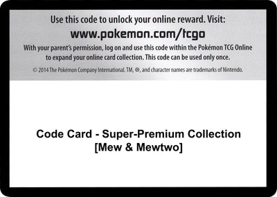 Code Card - Super-Premium Collection [Mew & Mewtwo]