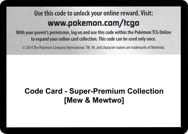 Image for Code Card - Super-Premium Collection [Mew & Mewtwo] - Pokemon
